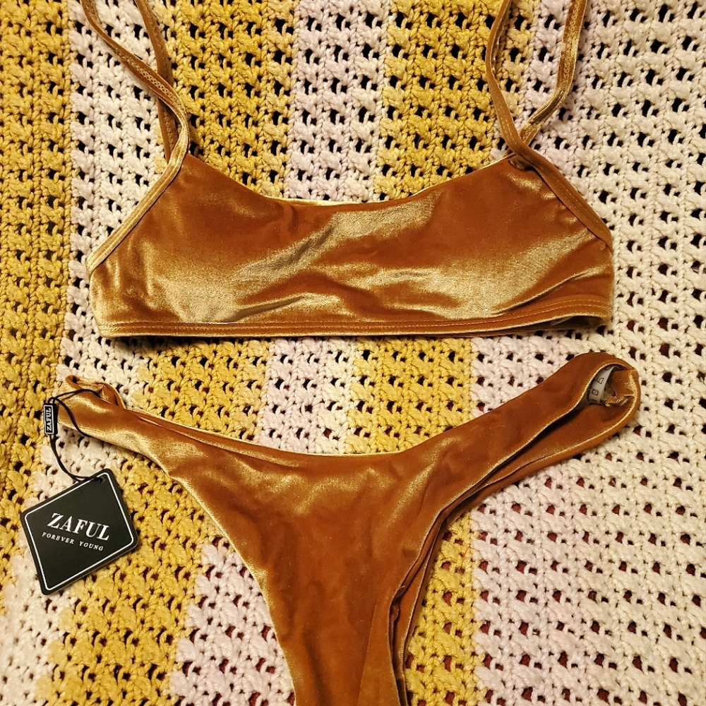 Zaful velvet bikini